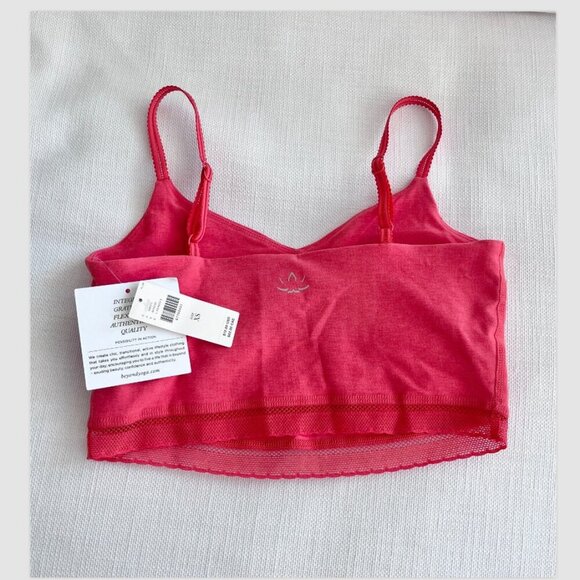 Beyond Yoga Spacedye Lace Trim Athletic Tank Top, XS, Coral, Allure, NWT - Picture 5 of 7